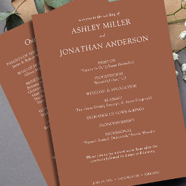 エレガントモダンシンプルエレメント結婚の プログラム