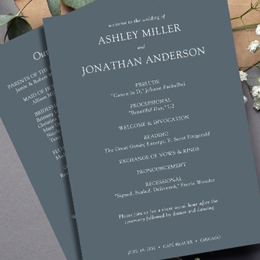 エレガントモダンシンプルエレメント結婚の プログラム