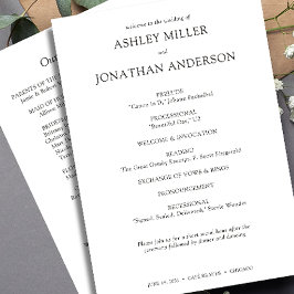 エレガントモダンシンプルエレメント結婚の プログラム