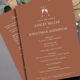 エレガントモダンシンプルエレメント結婚の プログラム