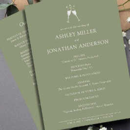 エレガントモダンシンプルエレメント結婚の プログラム