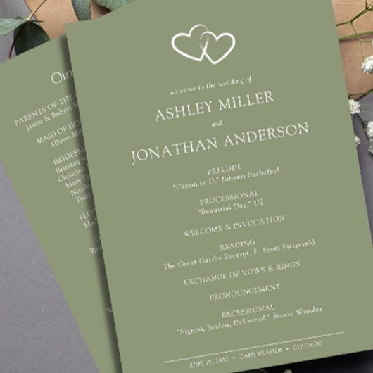 エレガントモダンシンプルエレメント結婚の プログラム