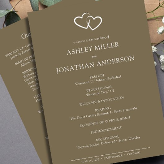 エレガントモダンシンプルエレメント結婚の プログラム