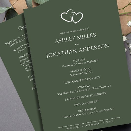 エレガントモダンシンプルエレメント結婚の プログラム