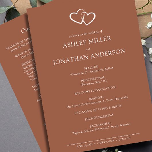 エレガントモダンシンプルエレメント結婚の プログラム