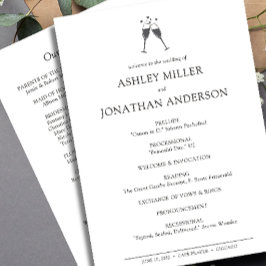 エレガントモダンシンプルエレメント結婚の プログラム