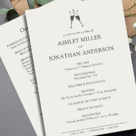 エレガントモダンシンプルエレメント結婚の プログラム