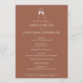 エレガントモダンシンプルエレメント結婚の プログラム (正面)