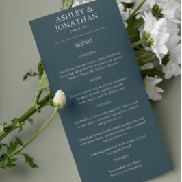 エレガントモダンシンプルエレメント結婚の メニュー