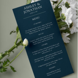 エレガントモダンシンプルエレメント結婚の メニュー