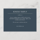 エレガントモダンシンプルエレメント結婚の 出欠カード (正面)