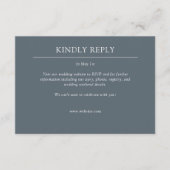 エレガントモダンシンプルエレメント結婚の 出欠カード (正面)