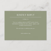 エレガントモダンシンプルエレメント結婚の 出欠カード (正面)