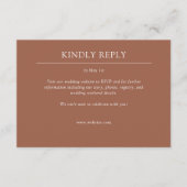 エレガントモダンシンプルエレメント結婚の 出欠カード (正面)