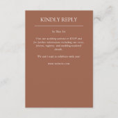 エレガントモダンシンプルエレメント結婚の 出欠カード (正面)