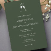 エレガントモダンシンプルエレメント結婚の 招待状