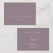 エレガントモダンシンプルサロンプレーンプロフェッショナル 名刺 (正面/裏面)