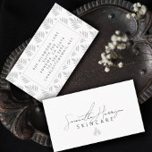 エレガントモダンシンプルタイポグラフィスキンケア美しい 名刺