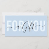 エレガントモダンシンプルタイポグラフィ贈与証 (正面)