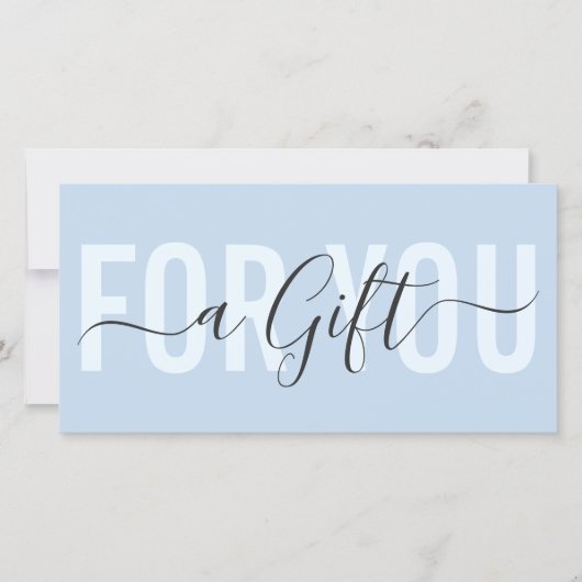 エレガントモダンシンプルタイポグラフィ贈与証 (正面)