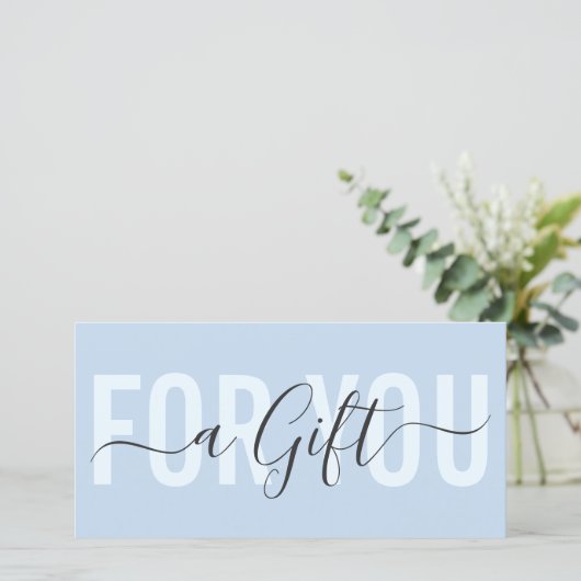 エレガントモダンシンプルタイポグラフィ贈与証 (スタンド正面)