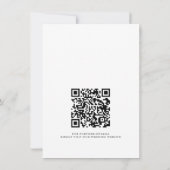 エレガントモダンシンプルダスティブルー結婚詳細 招待状 (裏面)