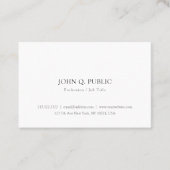 エレガントモダンシンプルテンプレートミニマル表 名刺 (正面)