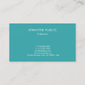 エレガントモダンシンプルデザインテンプレートの色 名刺 (裏面)