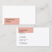 エレガントモダンシンプルデザインテンプレートプロフェッショナル 名刺 (正面/裏面)