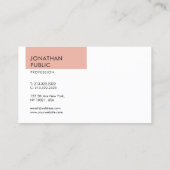 エレガントモダンシンプルデザインテンプレートプロフェッショナル 名刺 (裏面)