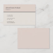 エレガントモダンシンプルデザイントレンディープレイクールン 名刺 (正面/裏面)