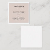 エレガントモダンシンプルデザイントレンディー平野 スクエア名刺 (正面/裏面)