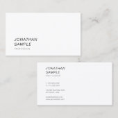 エレガントモダンシンプルデザインプロフェッショナルテンプレート 名刺 (正面/裏面)