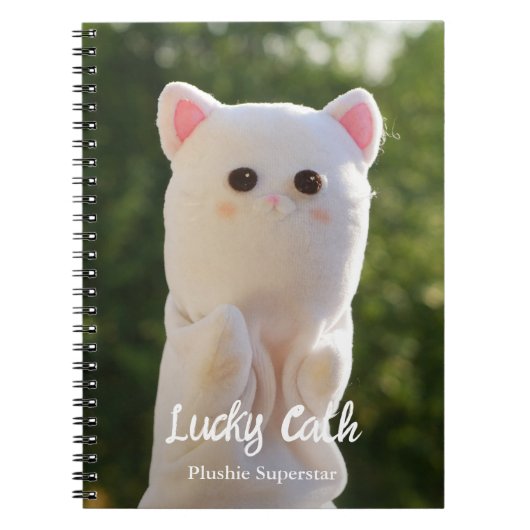 エレガントモダンシンプルパーソナライズされた写真 ノートブック (正面)