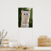 エレガントモダンシンプルパーソナライズされた写真 ポスター (キッチン)