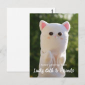 エレガントモダンシンプルパーソナライズされた写真 ポストカード (正面/裏面)