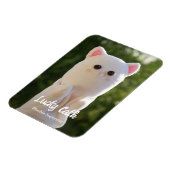 エレガントモダンシンプルパーソナライズされた写真 マグネット (左側)