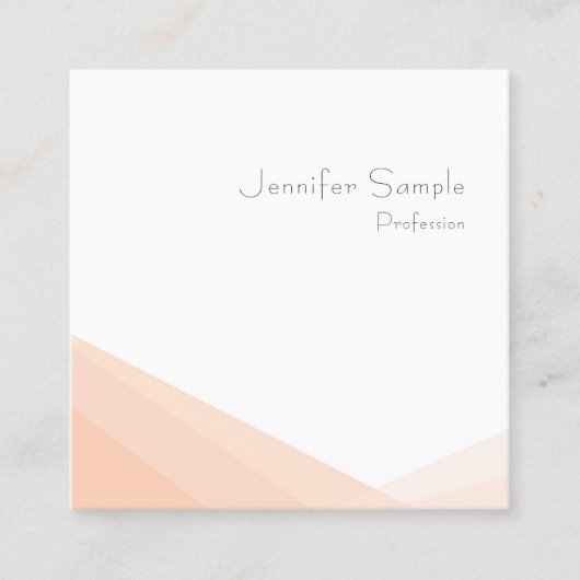 エレガントモダンシンプルプロフェッショナルミニマル スクエア名刺 (正面)