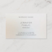 エレガントモダンシンプルプロフェッショナル美しいサロン 名刺 (裏面)