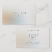 エレガントモダンシンプルプロフェッショナル美しいサロン 名刺 (正面/裏面)