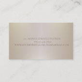 エレガントモダンシンプルプロフェッショナル 名刺 (裏面)