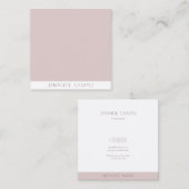 エレガントモダンシンプルミニマルテンプレートラグジュアリー スクエア名刺 (正面/裏面)