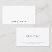 エレガントモダンシンプルミニマルプロフェッショナルクール 名刺 (正面/裏面)