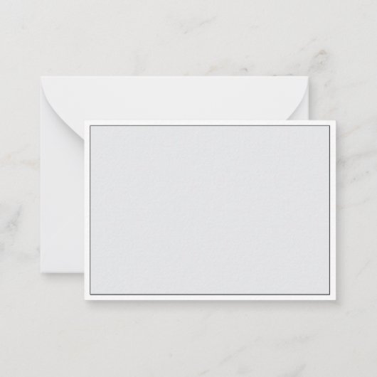 エレガントモダンシンプルミニマル石板結婚夫婦 ノートカード (裏面)