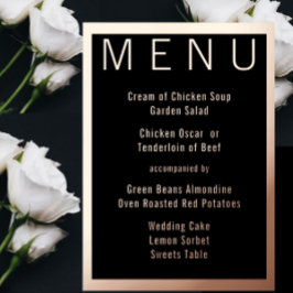 エレガントモダンシンプルミニマル金ゴールド結婚ズ 箔招待状