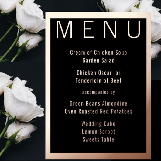 エレガントモダンシンプルミニマル金ゴールド結婚ズ 箔招待状