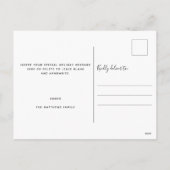 エレガントモダンシンプルミニマルArch写真 シーズンポストカード (裏面)