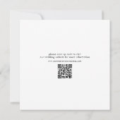 エレガントモダンシンプルミニマ結婚リストの写真 セーブザデート (裏面)