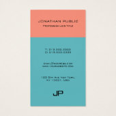 エレガントモダンシンプルモノグラムプロフェッショナル (裏面)