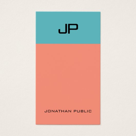 エレガントモダンシンプルモノグラムプロフェッショナル (正面)